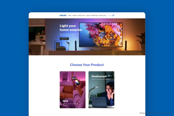 ONLINE SHOP DESIGN FOR PHILIPS LIGHTING