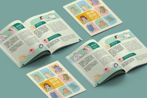 Editorial design for T-med booklet